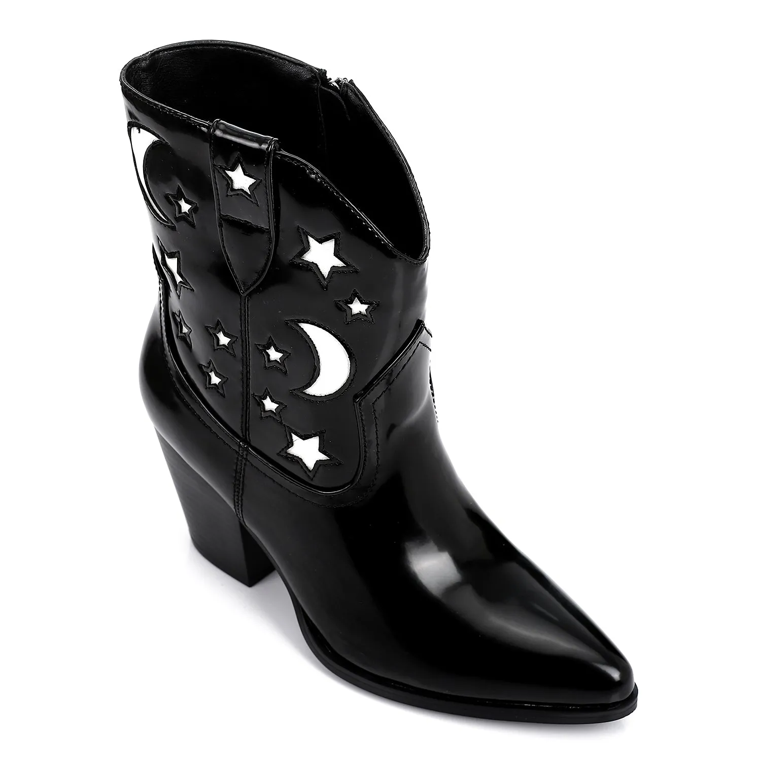 PRD-DVTF-007  Crescents & Stars Half Boot