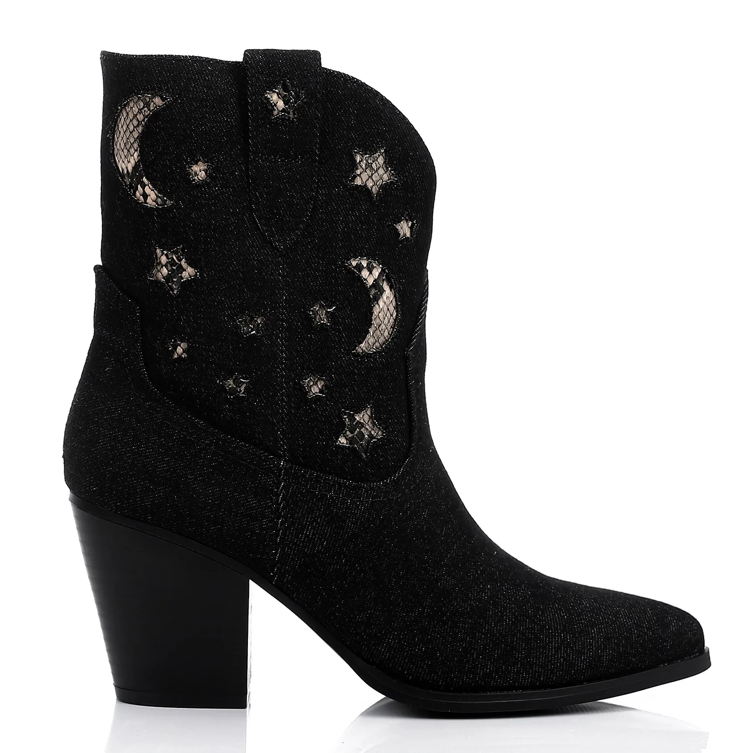 PRD-DVTF-007  Crescents & Stars Half Boot