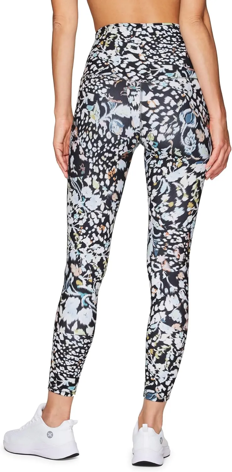 RBX Active Womens Ultra Hold 7/8 Ankle Full Length Printed Running Yoga Legging
