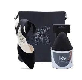 Rollasole Black Pointed Flats