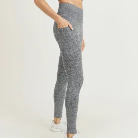 Seamless Hybrid Pocket Ribbed Highwaist Leggings