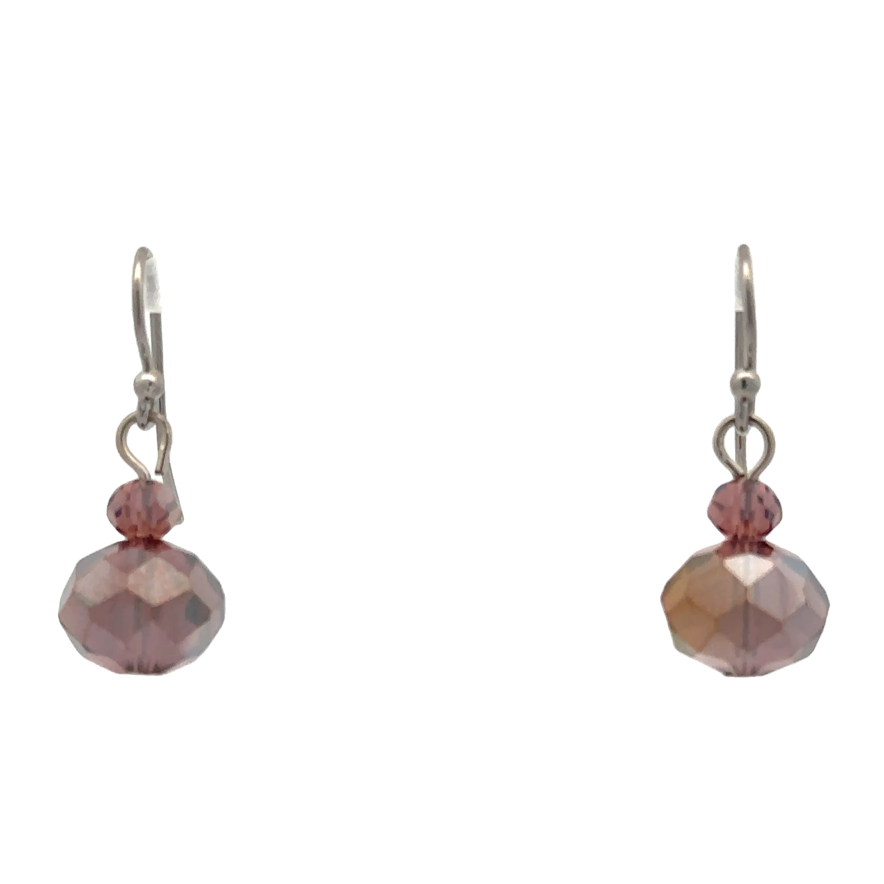 Short Earrings - Plum Crystal