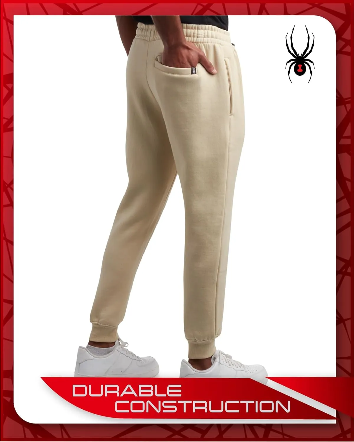 Spyder Mens Sweatpants - Athletic Performance Fleece Joggers Sweatpants for Men for Gym Workout and Running (Sizes: S-XXL)