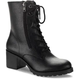 Sun   Stone Womens Sheilaa Combat & Lace-Up Boots