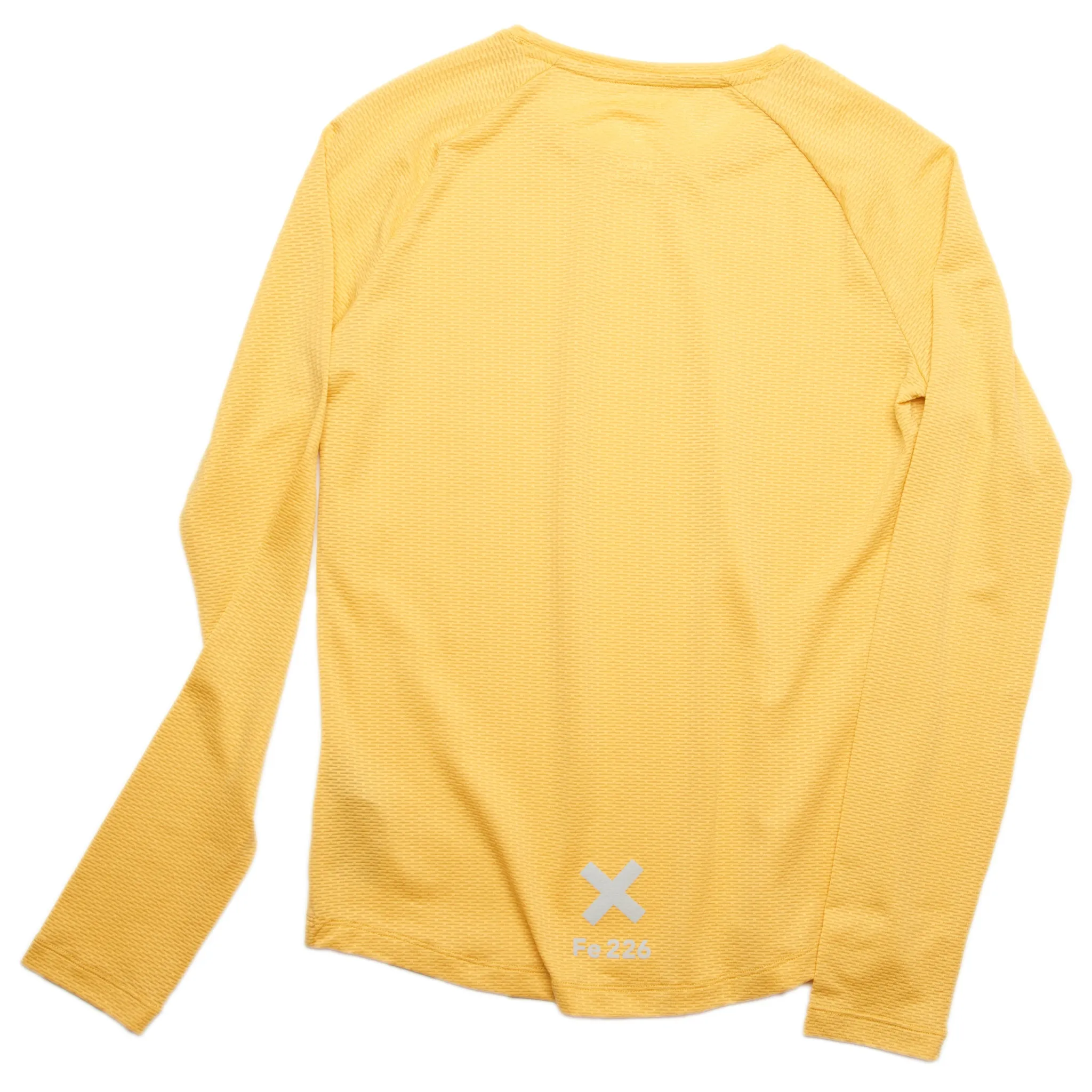 The Women's Long Sleeve Running Shirt - Sulphur Yellow | Fe226 - Left in L and XL - SALE 50%   Extra 10%