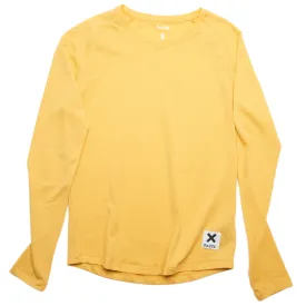 The Women's Long Sleeve Running Shirt - Sulphur Yellow | Fe226 - Left in L and XL - SALE 50%   Extra 10%