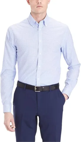 Tommy Hilfiger Men's Slim Fit Non Iron Gingham Dress Shirt - Amazon Exclusive