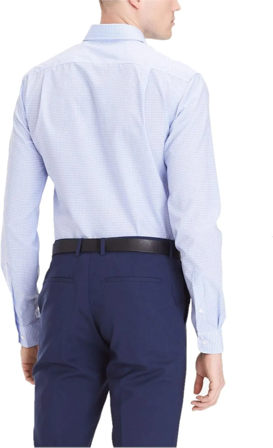 Tommy Hilfiger Men's Slim Fit Non Iron Gingham Dress Shirt - Amazon Exclusive
