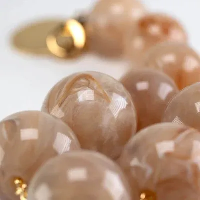 Vanessa Baroni - Beads Necklace Honey Marble