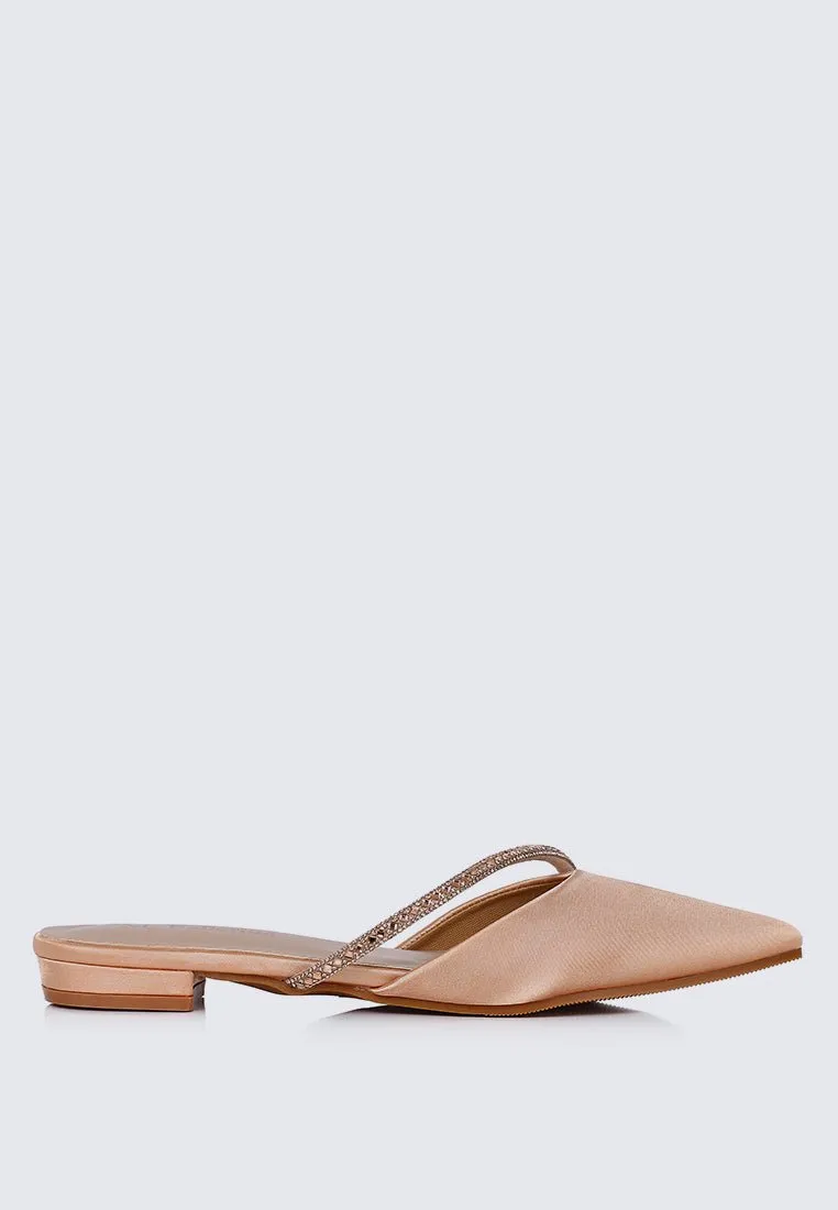 Vion Comfy Ballerina In Champagne