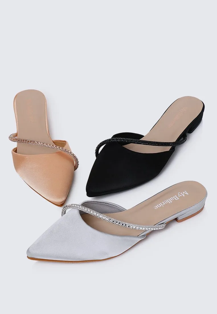 Vion Comfy Ballerina In Champagne