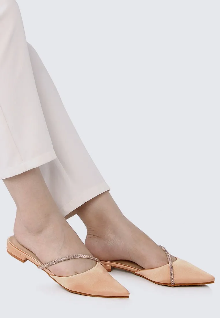 Vion Comfy Ballerina In Champagne