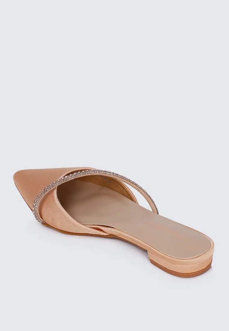 Vion Comfy Ballerina In Champagne