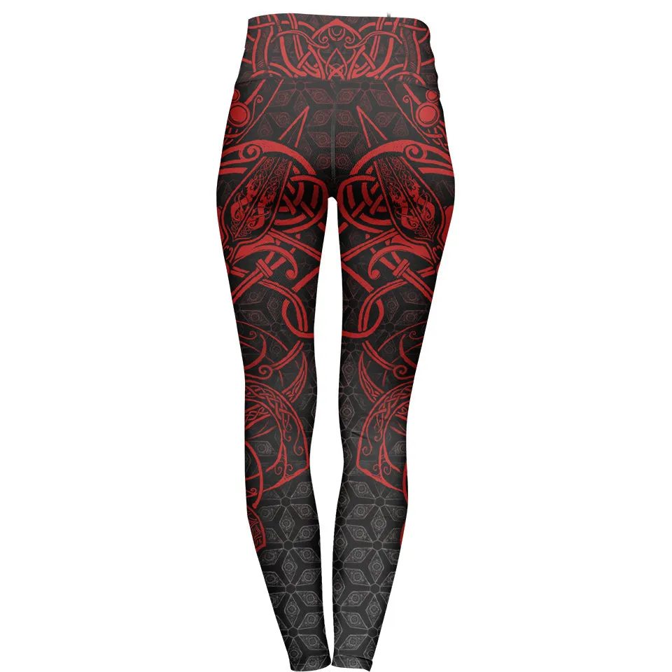World Serpent High Waisted Leggings - Limited