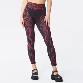 World Serpent High Waisted Leggings - Limited