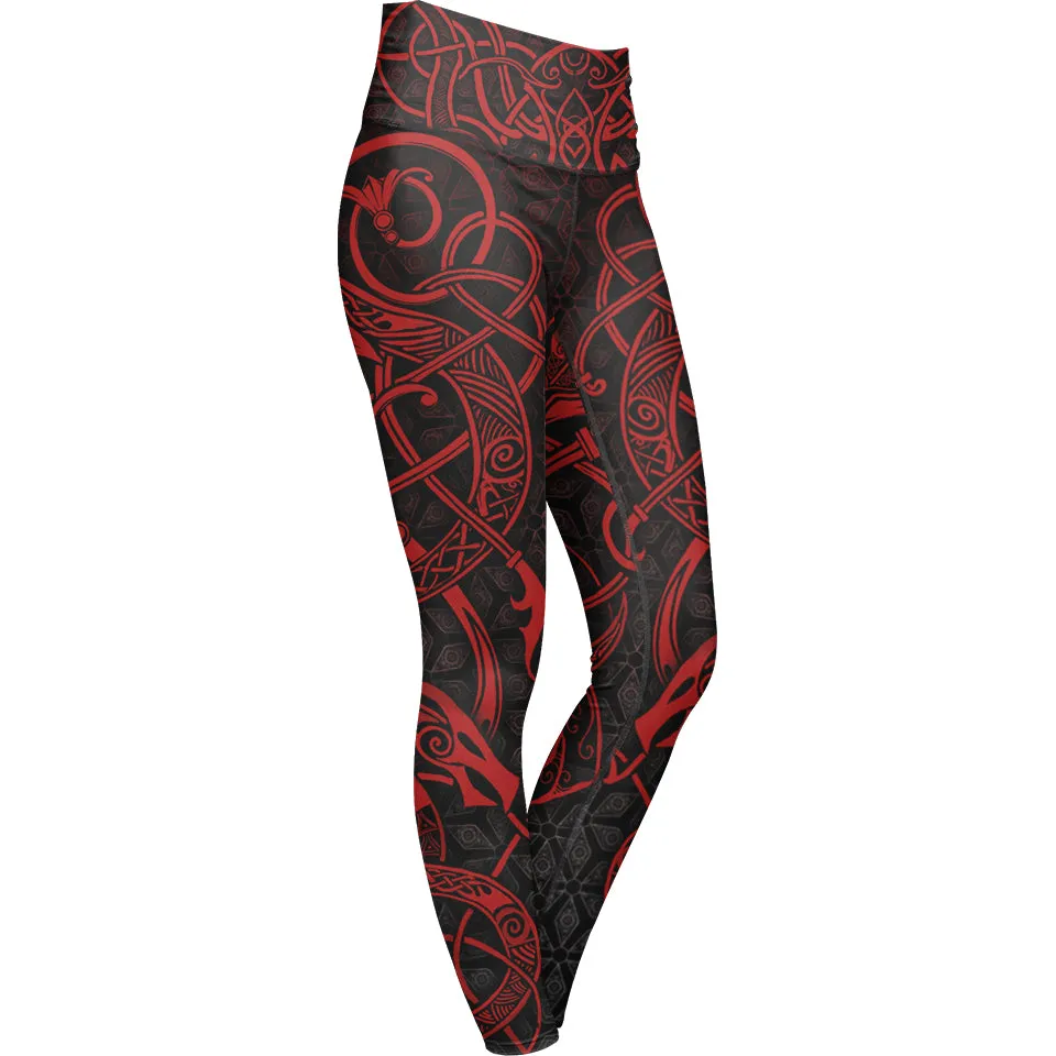 World Serpent High Waisted Leggings - Limited