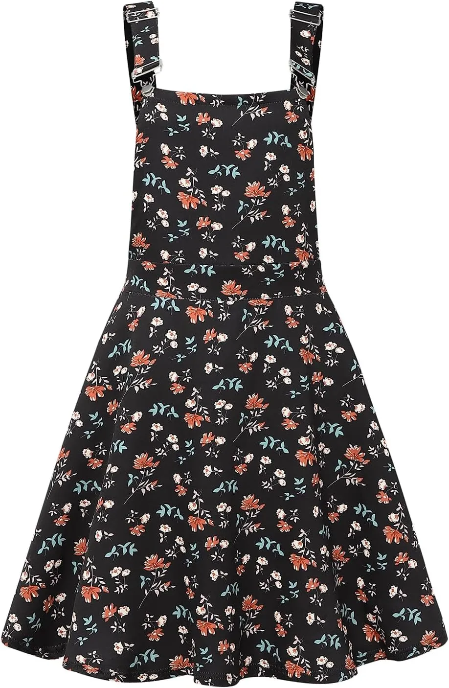 YOINS Overall Pinafore Dresses for Women Adjustable Straps Pleated Mini Cute Suspender Skirts Pinafore Dress