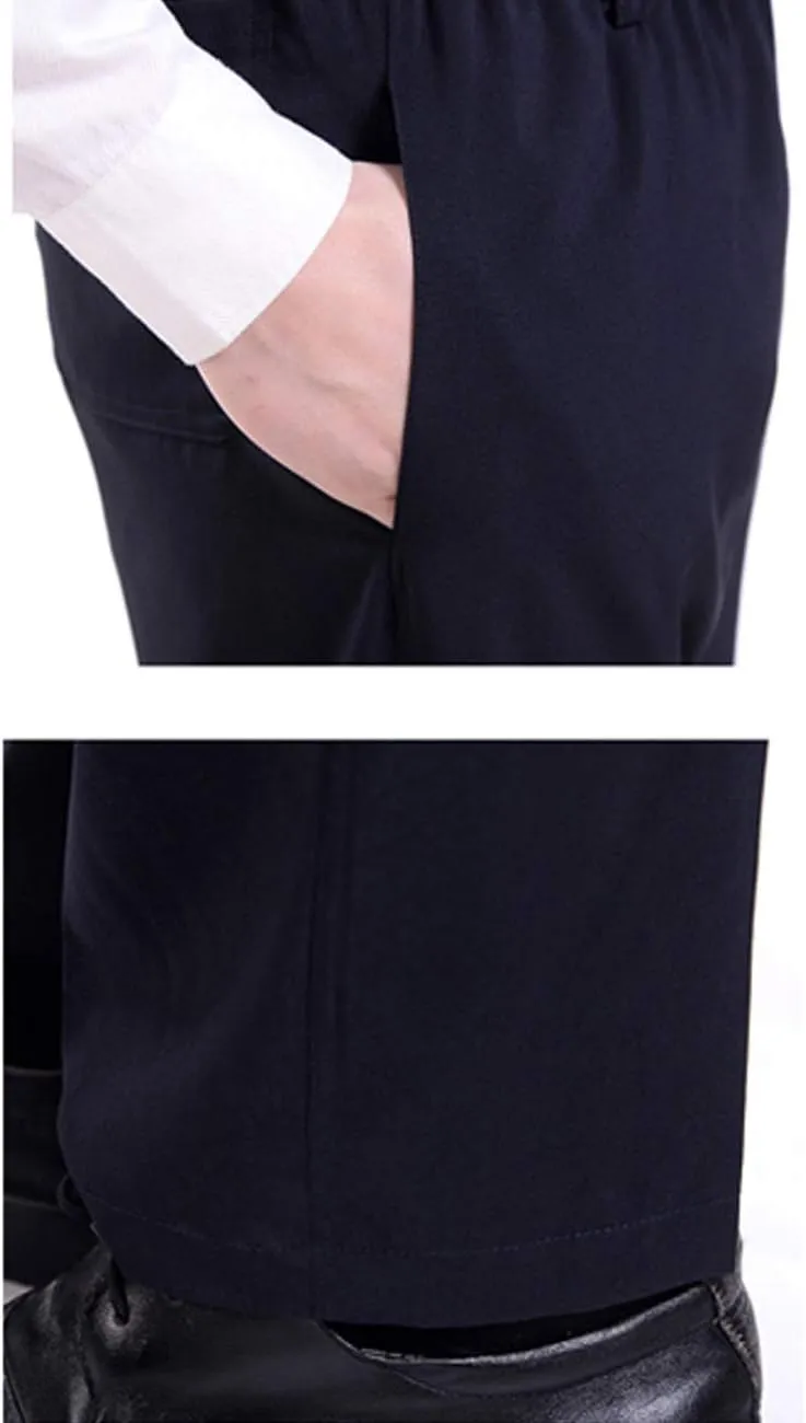 Zoulee Men's Summer Casual Zipper Fly Closure Jogger Sweatpants Quick-Drying Pants