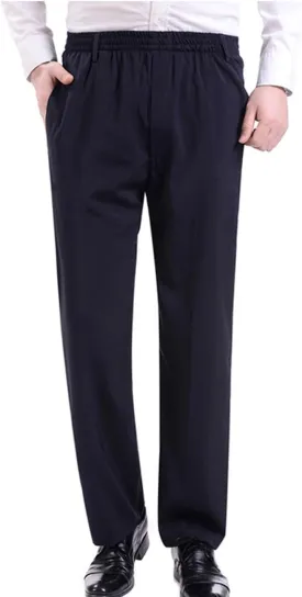 Zoulee Men's Summer Casual Zipper Fly Closure Jogger Sweatpants Quick-Drying Pants